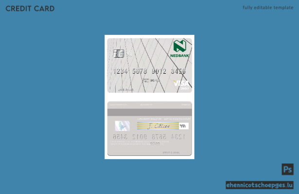 Beispielvorschau der Lesotho Nedbank Visa Debitkarte